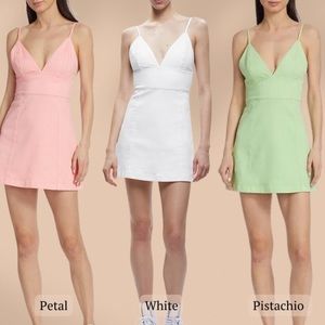 Alice and Olivia Carli denim stretch dress